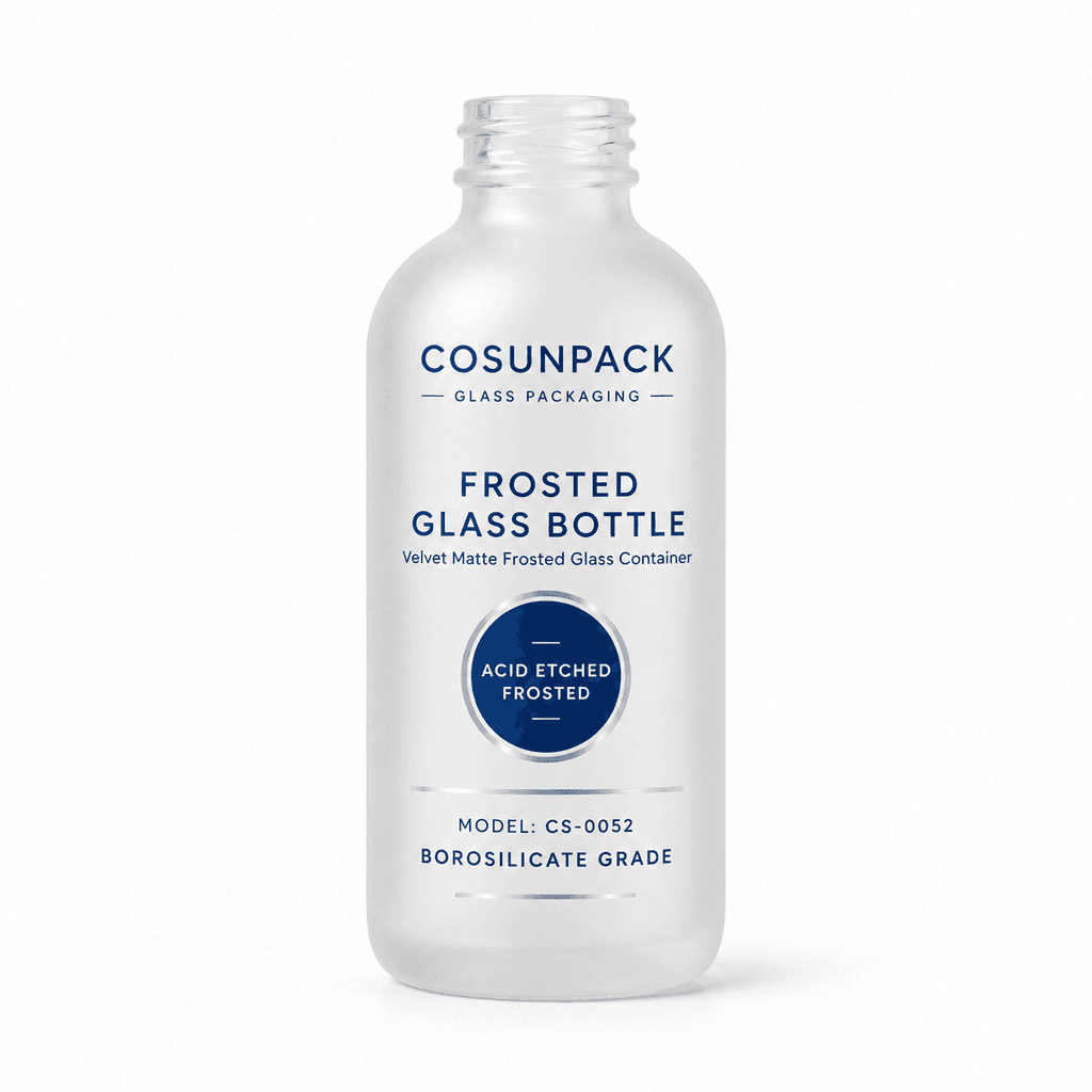 Frosted Glass Bottle
