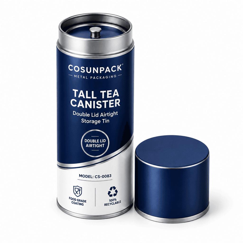 Tall Tea Tin