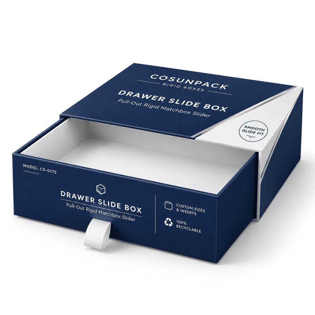 Drawer Box with Ribbon Pull
